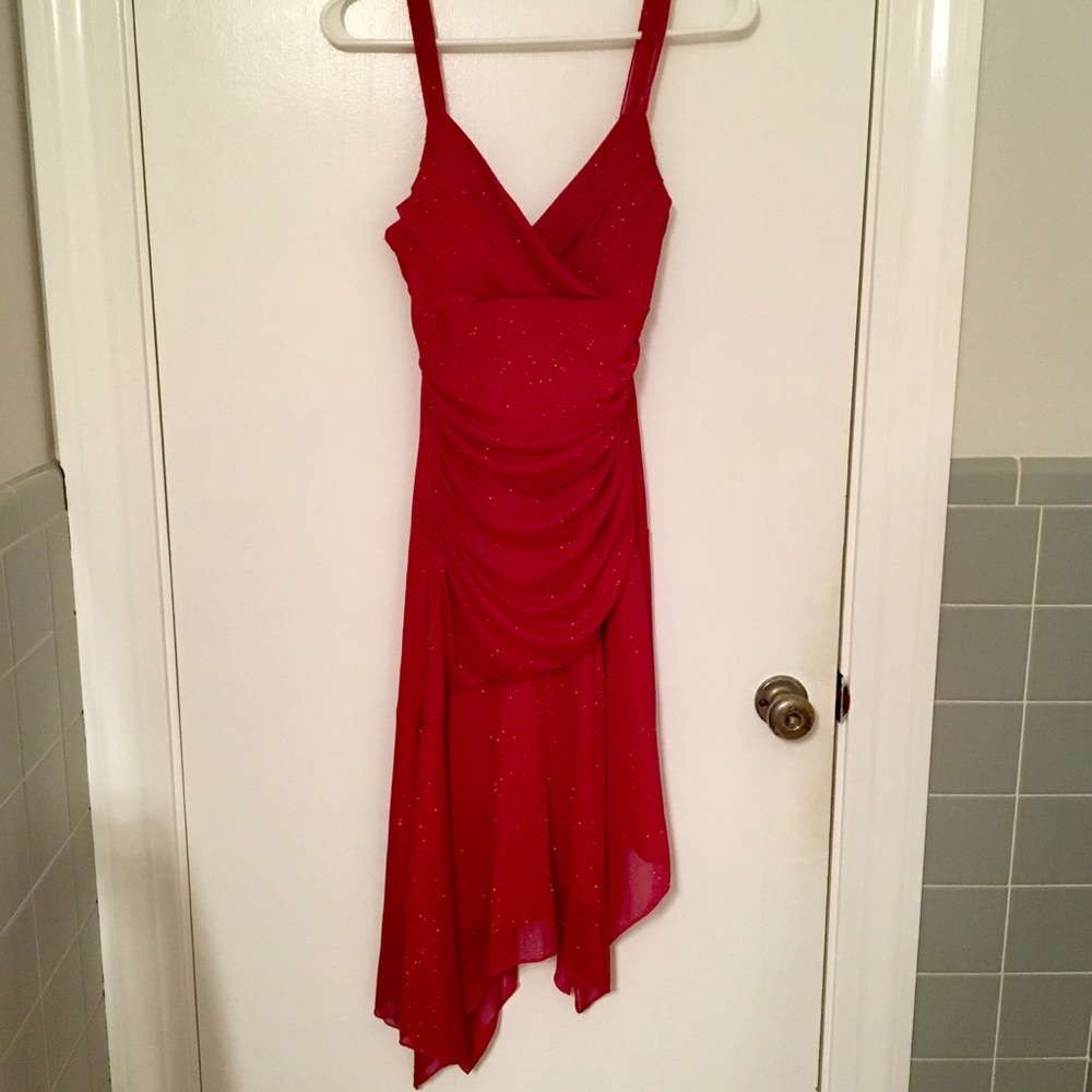 Sparkly Red Formal Dress